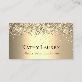 Klasse Luxuriöser Light Gold Glitzer individuell a Visitenkarte