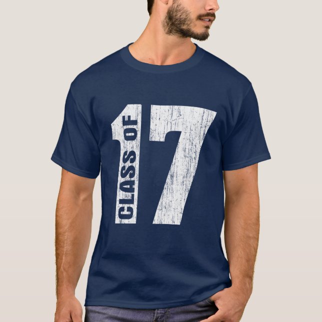 Klasse mit 17 Abitur T-Shirt (Vorderseite)