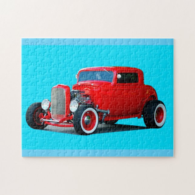 Klasse Red Hot Rod Car (Horizontal)