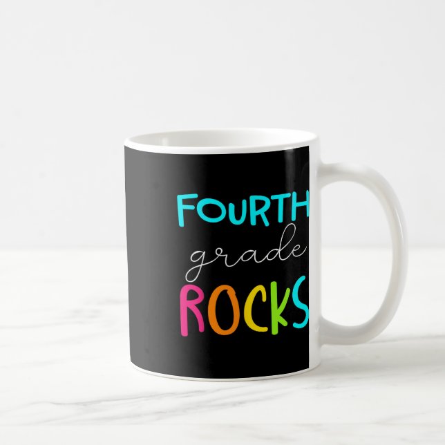 Klasse Rocks Team 4. Klasse Lehrer Kaffeetasse (Rechts)