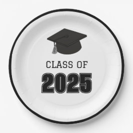 Klasse Schwarz/Weiß 2025 Pappteller