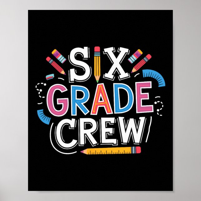 Klasse Sechs Team Poster (Vorne)