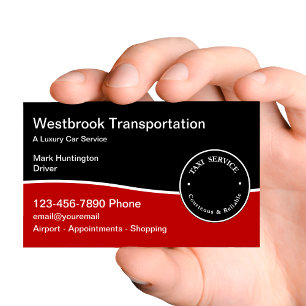 Klasse Taxi Luxusautoservice Business Cards Visitenkarte