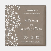 Klasse und Elegant Save the Date Hochzeitsmagnet
