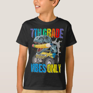 Klasse Vibes only Monster Truck Dinosaurier Boys T-Shirt