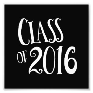 Klasse Vintager Schwarzweiss-Handschrift 2016 Fotodruck