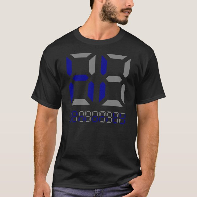 Klasse von '14" hallo Senority" Taschenrechner T-Shirt (Vorderseite)