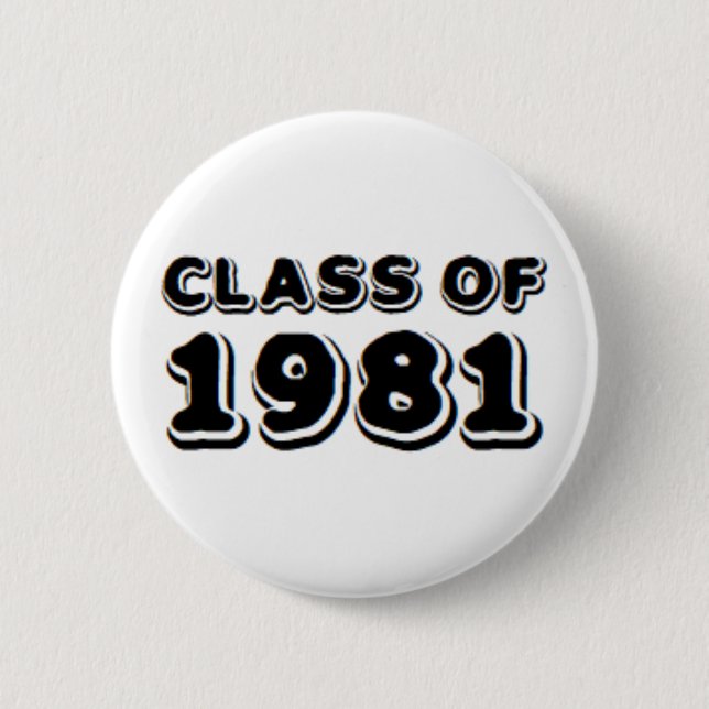 Klasse von 1981 button (Vorderseite)