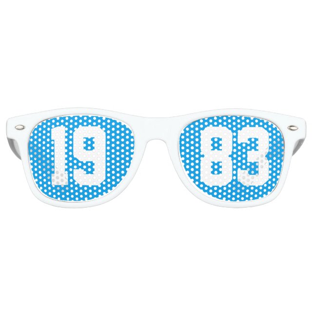 Klasse von 1983 40. High School Wiedersehen Blue W Partybrille (Vorderseite)