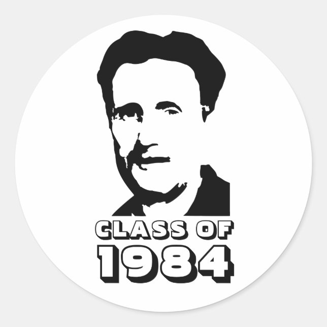 Klasse von 1984 (George Orwell) Runder Aufkleber (Vorderseite)