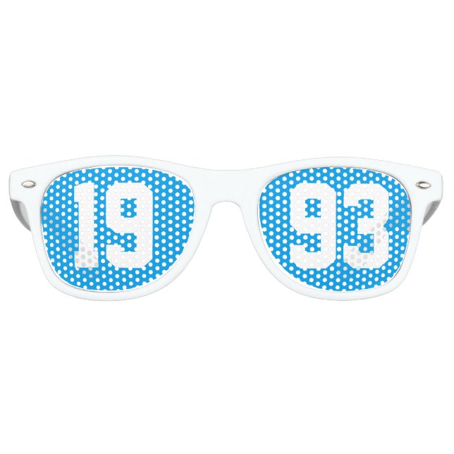 Klasse von 1993 30. High School Wiedersehen Blue W Partybrille (Vorderseite)