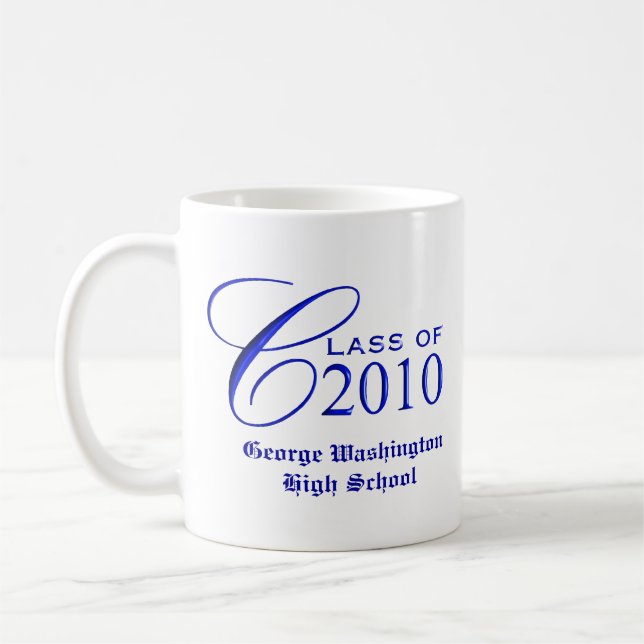 Klasse von 2010 - personalisierte kaffeetasse (Links)