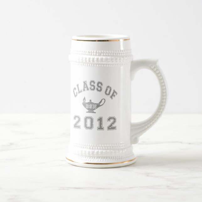 Klasse von 2012 BSN - Grau Bierglas (Rechts)