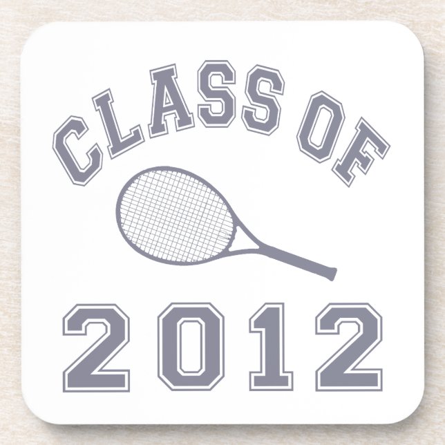 Klasse von 2012 Tennis - Grau Untersetzer (Vorderseite)