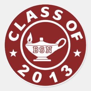 Klasse von 2013 BSN Runder Aufkleber