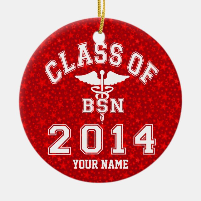 Klasse von 2014 BSN Keramik Ornament (Vorne)