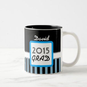 Klasse von 2015 IRGENDWELCHEN JAHR Name-blauen Zweifarbige Tasse