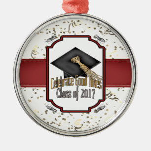 Klasse von 2017 feiern gutes ornament aus metall