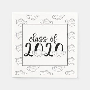 Klasse von 2020 Abschluss Napkin - Gesichtsmaske Serviette