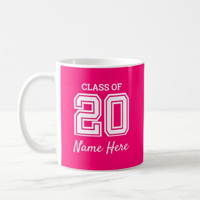 Klasse von 2020 personalisiert kaffeetasse (Links)