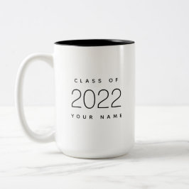 Klasse von 2022 Einfach Modernes, benutzerfreundli Zweifarbige Tasse