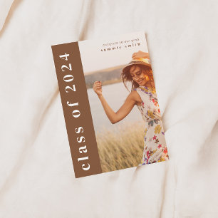 Klasse von 2024 Grad Einladung mit Bild