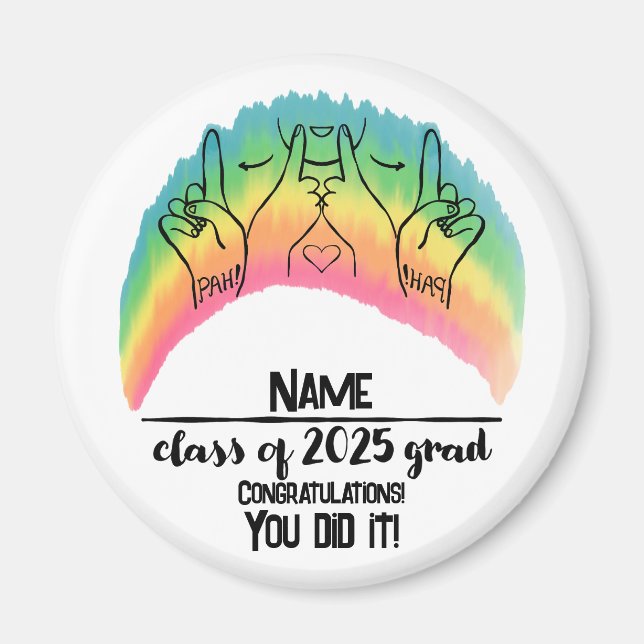 Klasse von 2025 Grad - PAH! Magnet (Vorne)