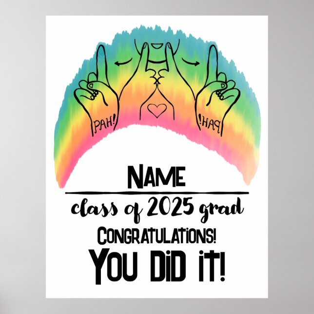 Klasse von 2025 Grad - PAH! Poster (Vorne)