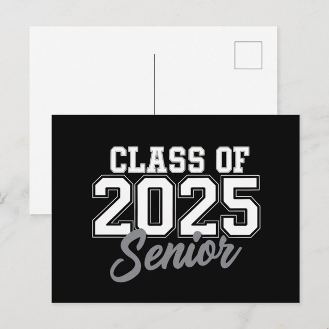 Klasse von 2025 Vorstand bis zur Schule 2025 Vinta Postkarte (Vorne/Hinten)