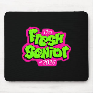 Klasse von 2026 frischer Senior 90er TV-Stil Retro Mousepad