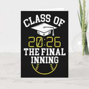 Klasse von 2026 Letztes Inning Softll Senior 2026 Karte