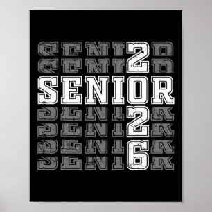 Klasse von 2026 Senior 2026 Rückkehr zur Schule 20 Poster