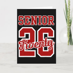 Klasse von 2026 Senior 2026 Senior Twenty 26 Absch Karte