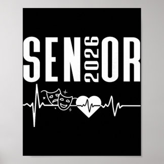 Klasse von 2026 Senior-Theater-Drama Herzschlag G Poster