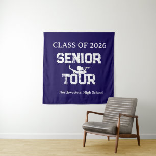 Klasse von 2026 Senior Tour High School Geist Wandteppich