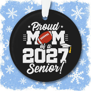 Klasse von 2027 Abitur Fußball Stolz Mama Ornament