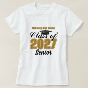 Klasse von 2027 Senior Custom High School Damen T-Shirt