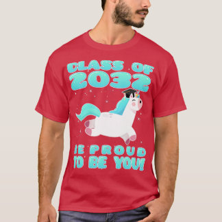 Klasse von 2032 mit magischem Einhorngeschenk TS w T-Shirt