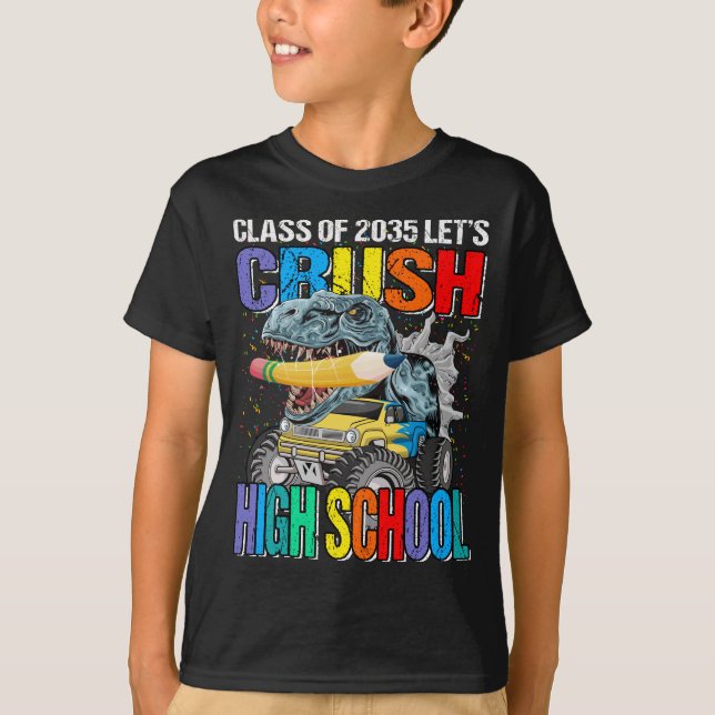 Klasse von 2035 Lasst uns die High School abbreche T-Shirt (Vorderseite)