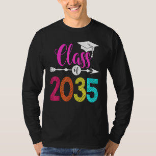 Klasse von 2035 wächst mit mir Abschluss ersten Ta T-Shirt