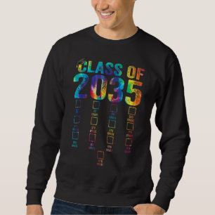 Klasse von 2035 wächst mit mir mit Platz für Check Sweatshirt