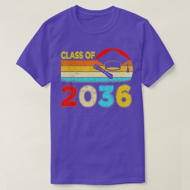Klasse von 2036 wächst mit meinem Kindergarten-Abs T-Shirt (Design vorne)