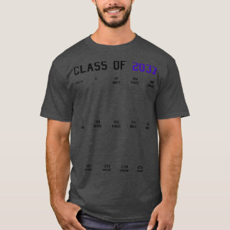 Klasse von 2037 wächst mit Me Abschluss First Day  T-Shirt