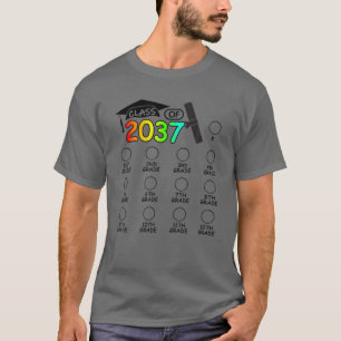 Klasse von 2037 wächst mit meinem Platz für das  T-Shirt