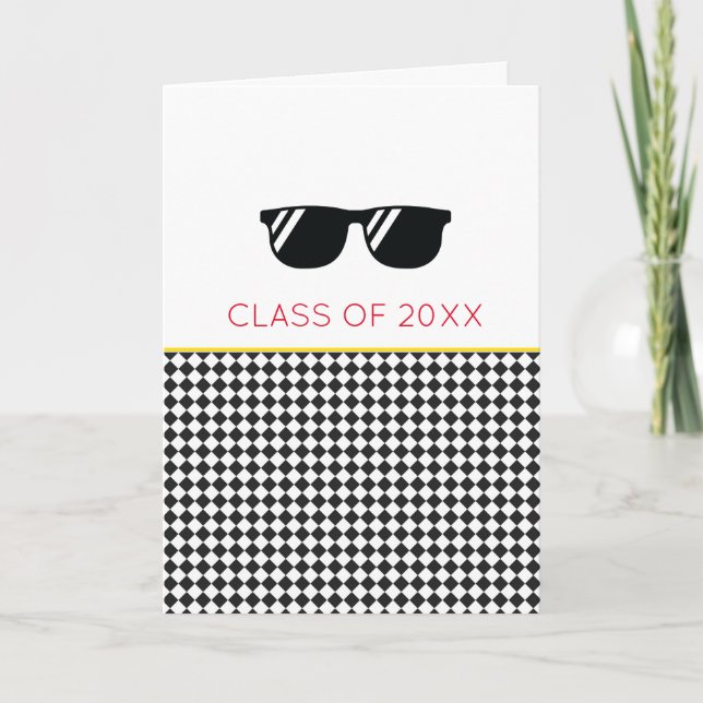 KLASSE VON 20XX Abschluss Sonnenbrille WEG ZU GEHE Karte (Vorderseite)