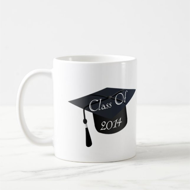 Klasse von Abschluss-Kappe 2014 Kaffeetasse (Links)