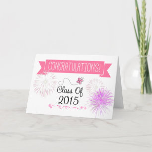 Klasse von Abschluss-Karte 2015 (für sie) Karte