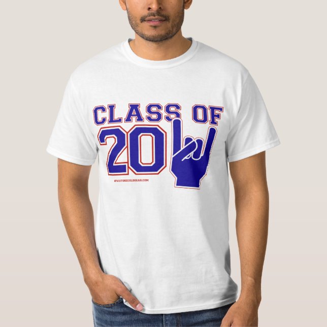 Klasse von Abschlussrot 2011, -WEISS und -BLAU T-Shirt (Vorderseite)