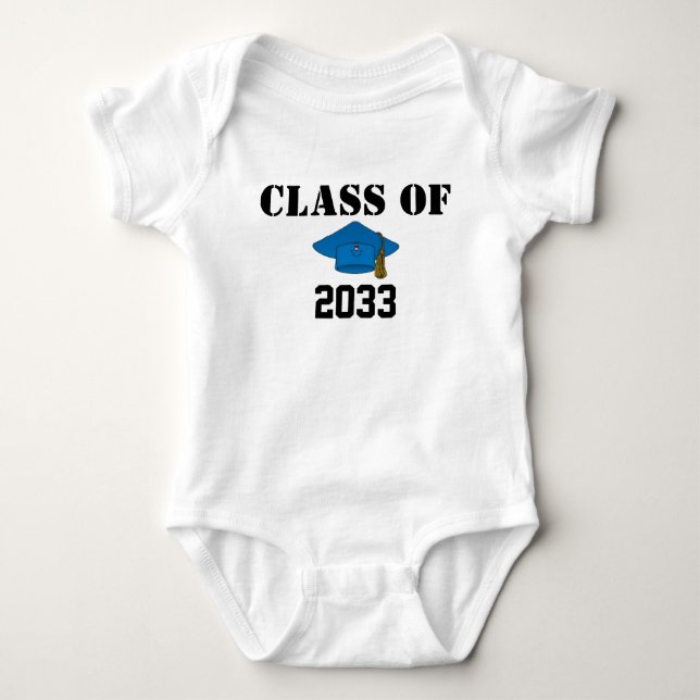 Klasse von: Baby-Absolvent-Shirt Baby Strampler (Vorderseite)