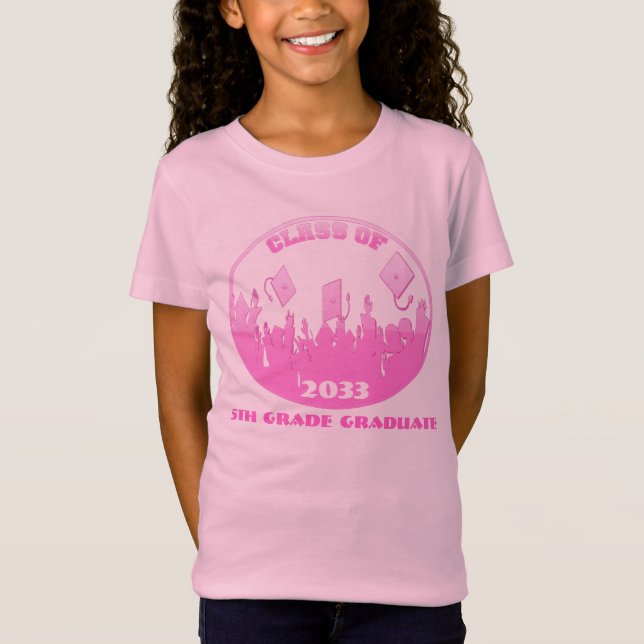 Klasse von und melden passendes Jahr 5. T-Shirt (Vorderseite)